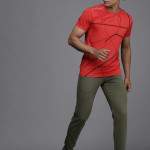 Men Red Printed T-shirt