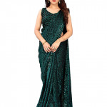 Embellished Bollywood Lycra Blend Saree