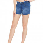 Women's Denim Slim Fit Shorts