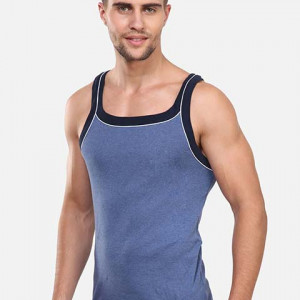 Men Blue Solid Innerwear